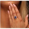 Image 1 : 14KT White Gold 3.22 ctw Tanzanite and Diamond Ring