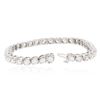 Image 6 : 14KT White Gold 6.98 ctw Diamond Tennis  Bracelet