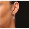 Image 2 : 14KT White Gold 4.92 ctw Diamond Earrings