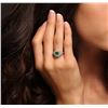 Image 1 : 14KT White Gold 1.52 ctw Emerald and Diamond Ring