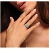 Image 5 : 14KT White Gold 1.52 ctw Emerald and Diamond Ring