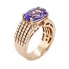 Image 7 : 14KT Rose Gold 3.82 ctw Tanzanite and Diamond Ring