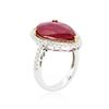 Image 6 : 14KT White Gold 7.24 ctw Ruby and Diamond Ring