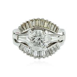 Platinum and 14KT White Gold 3.55 ctw Diamond Ring