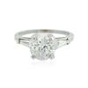 Image 7 : Platinum and 14KT White Gold 3.55 ctw Diamond Ring