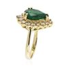Image 6 : 14KT Yellow Gold 3.10 ctw Emerald and Diamond Ring