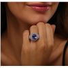 Image 2 : 14KT Two-Tone Gold 4.29 ctw Tanzanite and Diamond Ring