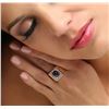 Image 1 : 14KT Rose Gold 4.31 ctw Sapphire and Diamond Ring