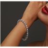 Image 2 : 14KT White Gold 16.39 ctw Diamond Tennis Bracelet