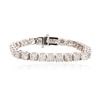 Image 3 : 14KT White Gold 16.39 ctw Diamond Tennis Bracelet