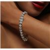 Image 6 : 14KT White Gold 16.39 ctw Diamond Tennis Bracelet