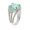 Image 6 : 14KT White Gold 5.58 ctw Emerald and Diamond Ring