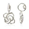 Image 4 : 14KT White Gold 0.99 ctw Diamond Earrings