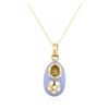 Image 4 : 14KT Yellow Gold Baby Shoe Pendant With Chain