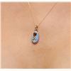 Image 5 : 14KT Yellow Gold Baby Shoe Pendant With Chain