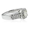 Image 4 : 14KT White Gold 0.87 ctw Diamond Ring