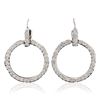 Image 3 : 14KT White Gold 2.00 ctw Diamond Earrings