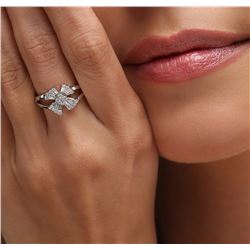 18KT White Gold 0.20 ctw Diamond Ring