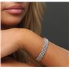 Image 2 : 14KT White Gold 7.65 ctw Diamond Bracelet