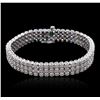 Image 3 : 14KT White Gold 7.65 ctw Diamond Bracelet