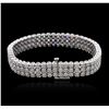 Image 4 : 14KT White Gold 7.65 ctw Diamond Bracelet