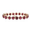 Image 4 : 14KT Rose Gold 28.72 ctw Ruby and Diamond Bracelet