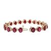 Image 6 : 14KT Rose Gold 28.72 ctw Ruby and Diamond Bracelet
