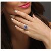 Image 5 : 14KT White Gold 1.85 ctw Tanzanite and Diamond Ring
