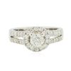 Image 1 : 14KT White Gold 1.20 ctw Diamond Ring