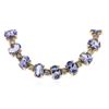 Image 4 : 14KT Yellow Gold 39.20 ctw Tanzanite and Diamond Necklace