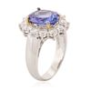 Image 6 : 14KT Two-Tone Gold 3.64 ctw Tanzanite and Diamond Ring