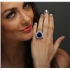 Image 5 : 14KT White Gold GIA Certified 18.78 ctw Tanzanite and Diamond Ring