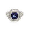 Image 3 : 14KT White Gold 2.38 ctw Tanzanite and Diamond Ring