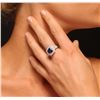 Image 2 : 14KT Two-Tone Gold 2.91 ctw Tanzanite and Diamond Ring