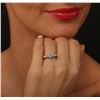 Image 2 : 18KT White Gold 1.69 ctw Diamond Ring
