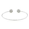 Image 7 : 14KT White Gold 1.16 ctw Diamond Bangle Bracelet