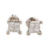 Image 1 : 14KT White Gold 1.33 ctw Diamond Earrings