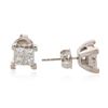 Image 2 : 14KT White Gold 1.33 ctw Diamond Earrings