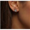 Image 6 : 14KT White Gold 1.33 ctw Diamond Earrings
