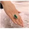 Image 5 : 14KT White Gold 10.31 ctw Emerald and Diamond Ring