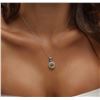 Image 5 : 14KT White Gold 2.00 ctw Sapphire and Diamond Pendant With Chain