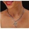 Image 1 : 14KT White Gold 3.82 ctw Diamond Necklace