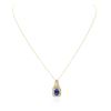 Image 3 : 14KT Yellow Gold 2.85 ctw Tanzanite and Diamond Pendant
