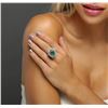 Image 1 : 14KT White Gold 3.16 ctw Emerald and Diamond Ring
