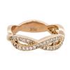 Image 2 : 14KT Rose Gold 0.39 ctw Diamond Ring