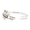 Image 3 : 14KT White Gold 13.56 ctw Diamond Bangle Bracelet