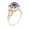 Image 7 : 14KT Yellow Gold 2.96 ctw Tanzanite and Diamond Ring