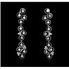 Image 3 : 14KT White Gold 0.66 ctw Diamond Earrings