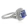 Image 4 : 14KT White Gold 1.47 ctw Tanzanite and Diamond Ring