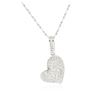 Image 4 : 14KT White Gold 0.78 ctw Diamond Pendant With Chain